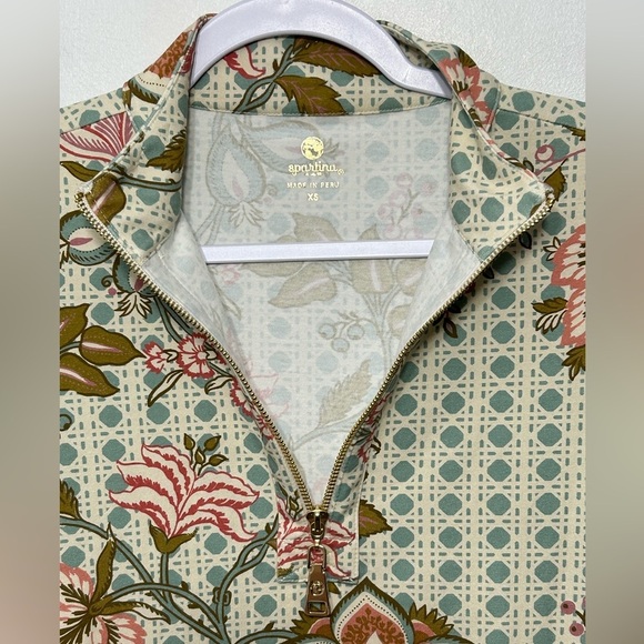 Spartina 449 Nora Dress Calm Waters Floral Cane Blue - Picture 12 of 16